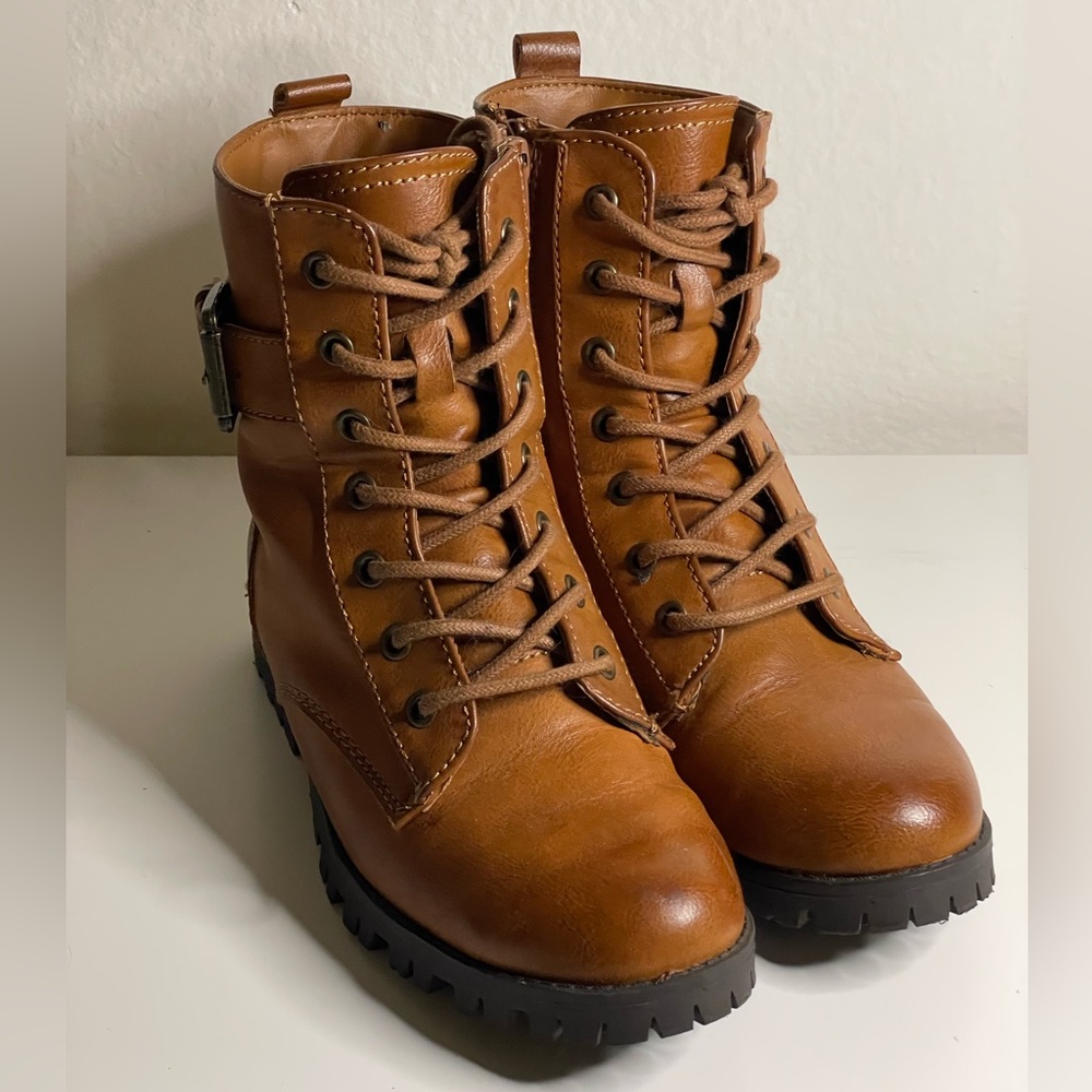 SO women’s faux leather boots, in brown - Picture 4 of 5